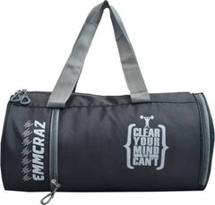 Emmcraz Duffel Gym Bag Combo with show compartment (4-in-1 includes Shaker, Gym Gloves, and Wristband)